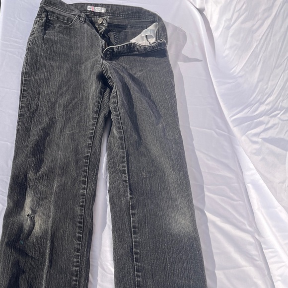 Lee Women's Straight Leg Jeans - Dark Gray - Picture 8 of 8